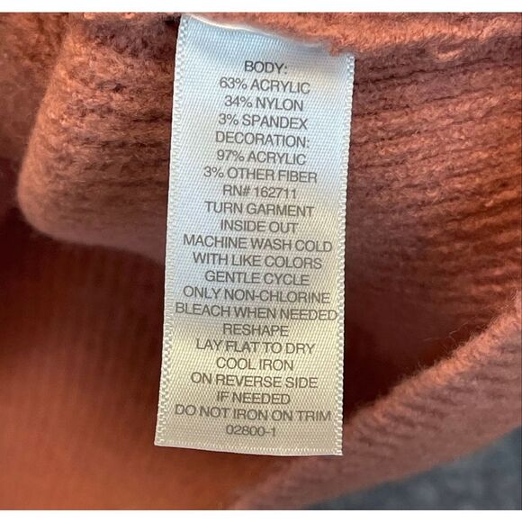 NWT LIZ CLAIBORNE Women’s Sweater XXL Rose Quartz Pink Floral Knit Pullover Cozy - Picture 9 of 15